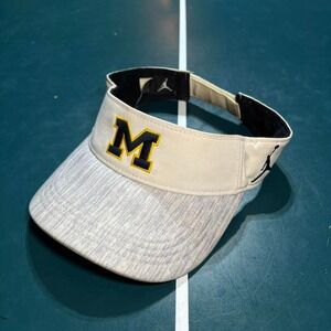 Nike Air Jordan Michigan Wolverines Visor hat Cap Adjustable strapback